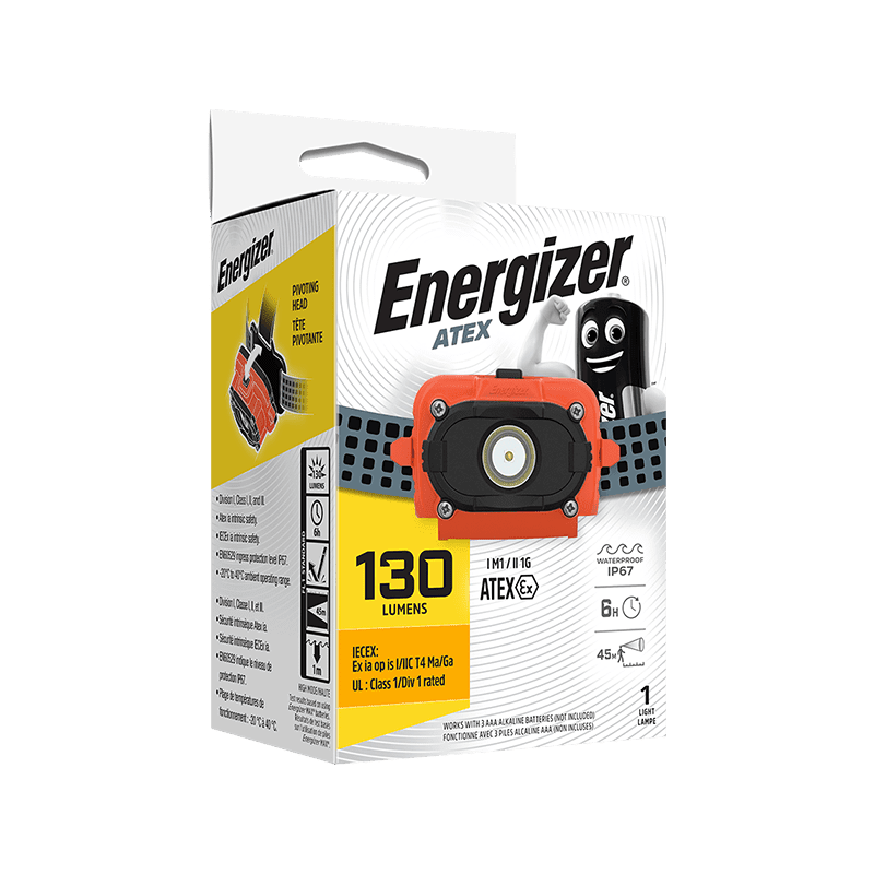 Energizer® Intrinsically Safe ATEX AAA Headlight